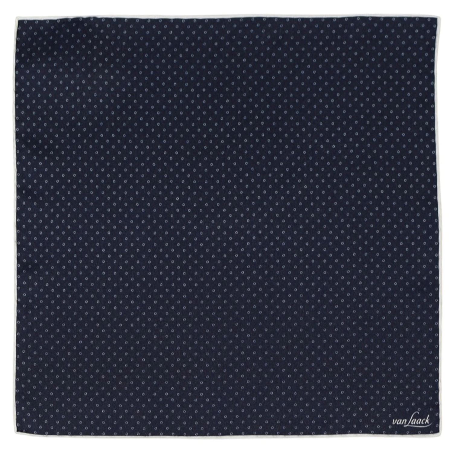 Pochette Van Laack a motifs de petits cercles a plat