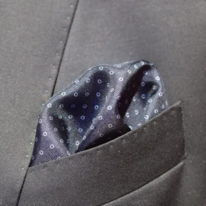 Pochette Van Laack a motifs de petits cercles puff