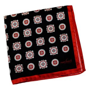 Pochette en soie a motifs médaillon Van Laack